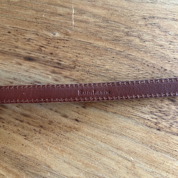 Ralph Lauren Genuine American Alligator Belt with Sterling Silver Buckle - Tan